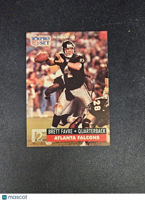 1991 Brett Favre Pro Set Rc Rookie #762 Falcons HOF