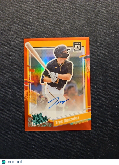 2023 Tres Gonzalez Optic Red Rated Prospect Auto /25 Pirates