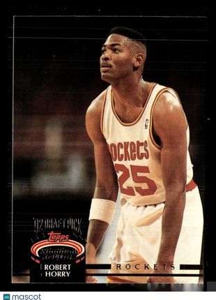 1992-93 STADIUM CLUB ROOKIE ROBERT HORRY ROCKETS