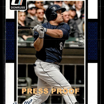 2014 DONRUSS GOLD PRESS PROOF /99 KENDRYS MORALES MARINERS