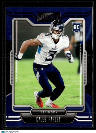 2021 PLAYBOOK PURPLE ROOKIE CALEB FARLEY TITANS
