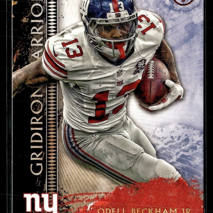 2015 VALOR GRIDIRON WARRIORS ODELL BECKHAM JR GIANTS