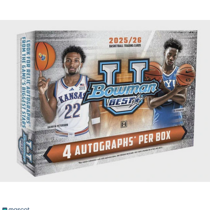 NCAAB 2025-26 Topps Bowman University Best Basketball Hobby Box