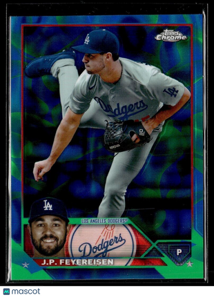 2023 TOPPS CHROME UPDATE BLUE GREEN LAVA LAMP /125 USC130 J.P. Feyereisen Dodger