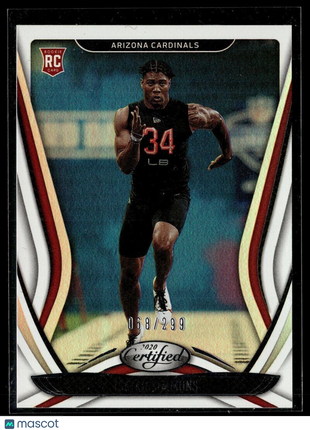 2020 CERTIFIED ROOKIE /299 ISIAH SIMMONS CARDINALS