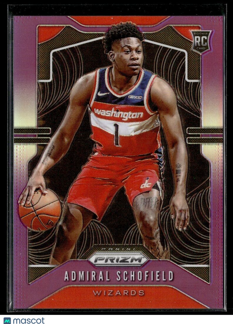 2019-20 PRIZM PURPLE /75 ROOKIE ADMIRAL SCHOFIELD WIZARDS
