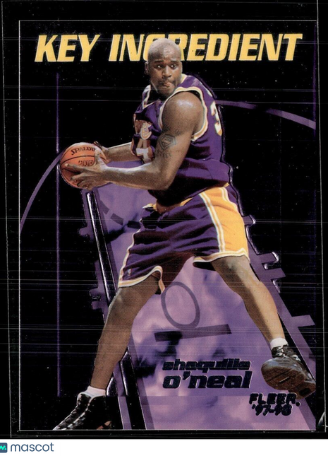 1997-98 FLEER KEY INGREDIENT SHAQUILLE O'NEAL LAKERS