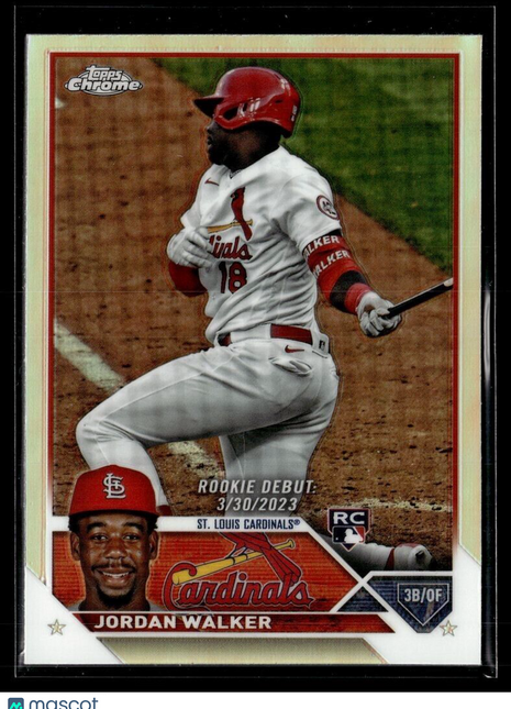 2023 TOPPS CHROME UPDATE REFRACTOR USC150 Jordan Walker - St. Louis Cardinals RD