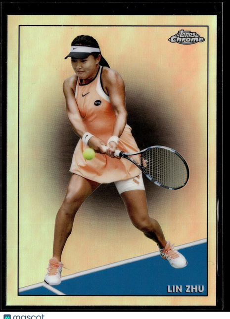 2021 TOPPS CHROME TENNIS REFRACTOR 70 Lin Zhu
