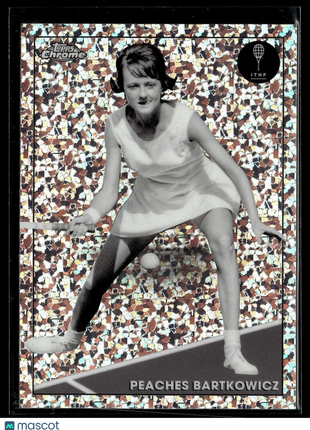 2021 TOPPS CHROME TENNIS BLACK WHITE MINI DIAMONDS 3 Peaches Bartkowicz