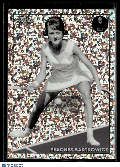 2021 TOPPS CHROME TENNIS BLACK WHITE MINI DIAMONDS 3 Peaches Bartkowicz