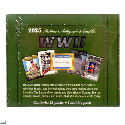 2025 Historic Autographs WWII Hobby Box