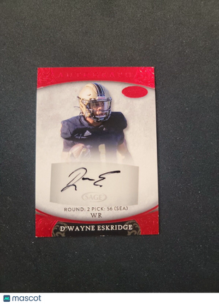 2021 D'wayne Eskridge Sage Aspire Rc Rookie Auto #30 Seahawks