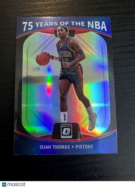 ISIAH THOMAS 2021-22 Panini Prizm 75 Years Of The NBA Silver #41 Pistons