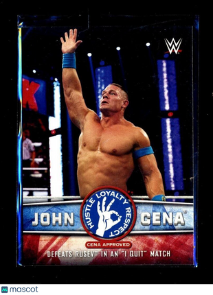 2017 TOPPS WWE HUSTLE LOYALTY RESPECT 32 OF 40 TRIBUTE JOHN CENA