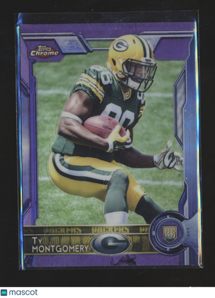 2015 TOPPS CHROME PURPLE ROOKIE TY MONTGOMERY PACKERS