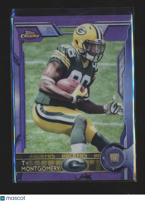 2015 TOPPS CHROME PURPLE ROOKIE TY MONTGOMERY PACKERS