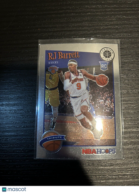 RJ Barrett Rookie RC 2019-20 Panini NBA Hoops Premium Stock Tribute 298 Knicks