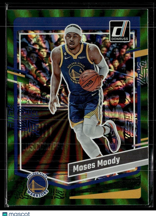 2023-24 DONRUSS GREEN SPIRAL 84 Moses Moody Golden State Warriors