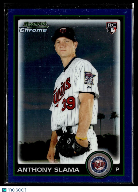 2010 BOWMAN CHROME BLUE ROOKIE /199 ANTHONY SLAMA TWINS