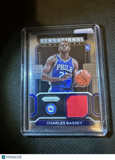 Charles Bassey ~ 2021-22 Panini Prizm ~ Sensational Swatches ~ Rookie Patch