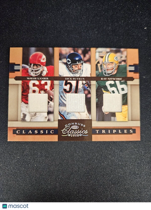 2008 Dick Butkus Ray Nitschke Willie Lanier Classic Triples Jersey /250