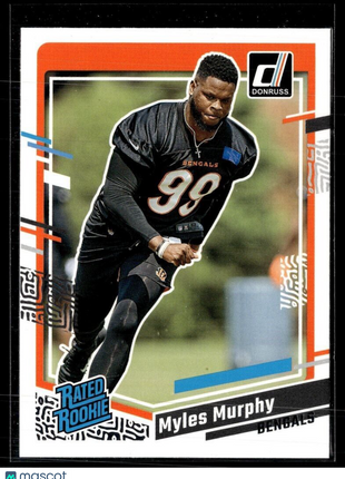 2023 DONRUSS RATED ROOKIE 320 Myles Murphy - Cincinnati Bengals