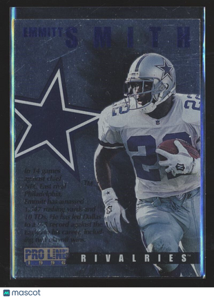 1996 PRO LINE RIVALRIES RICKY WATTERS EMMITT SMITH