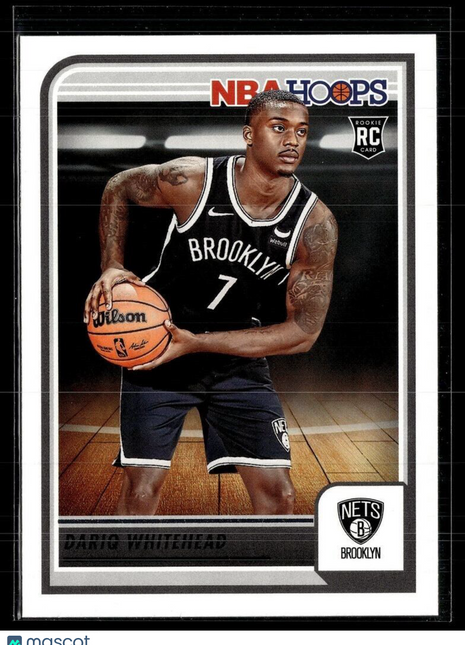 2023-24 NBA HOOPS ROOKIE 274 Dariq Whitehead - Brooklyn Nets