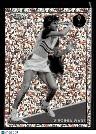 2021 TOPPS CHROME TENNIS BLACK WHITE MINI DIAMONDS 97 Virginia Wade