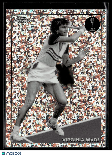 2021 TOPPS CHROME TENNIS BLACK WHITE MINI DIAMONDS 97 Virginia Wade