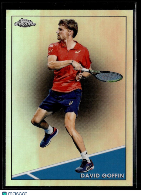 2021 TOPPS CHROME TENNIS REFRACTOR 26 David Goffin