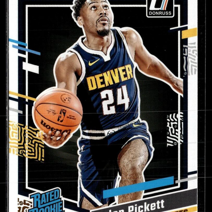 2023-24 DONRUSS RATED ROOKIE 217 Jalen Pickett Denver Nuggets