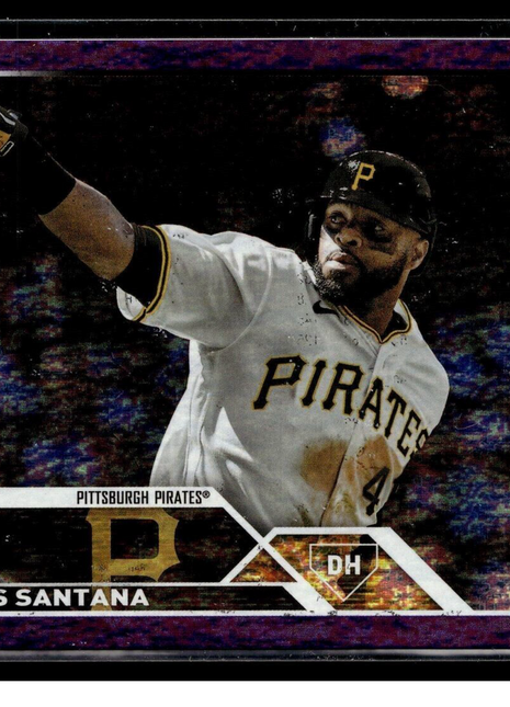 2023 TOPPS PURPLE FOIL /799 CARLOS SANTANA PIRATES