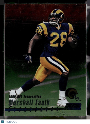 1999 STADIUM CLUB TRANSACTION MARSHALL FAULK RAMS