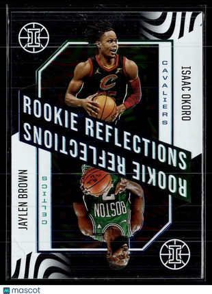 2020-21 ILLUSIONS ROOKIE REFLECTIONS JAYLEN BROWN ISAAC OKORO