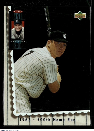 1994 UPPER DECK 500TH HOME RUN MICKEY MANTLE YANKEES