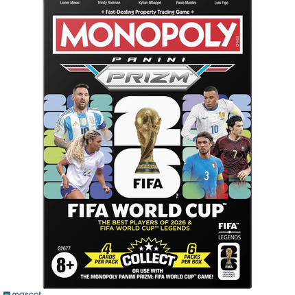 SOCCER 2026 Panini Prizm Monopoly FIFA World Cup Soccer Blaster Box