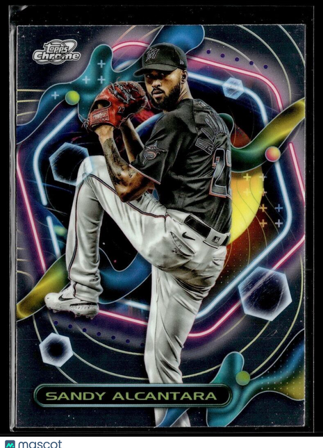 2023 TOPPS COSMIC CHROME 198 Sandy Alcantara - Miami Marlins