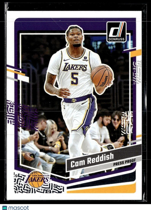 2023-24 DONRUSS PRESS PROOF 53 Cam Reddish Los Angeles Lakers