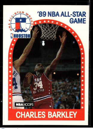 1989-90 NBA HOOPS ALL STAR GAME CHARLES BARKLEY ROCKETS