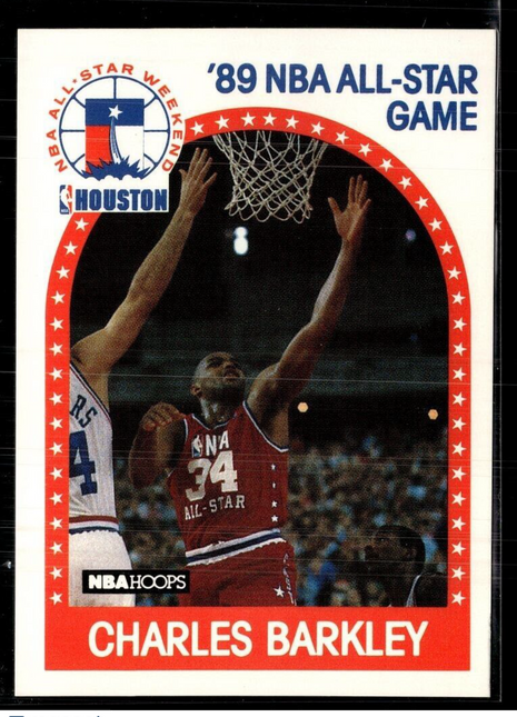1989-90 NBA HOOPS ALL STAR GAME CHARLES BARKLEY ROCKETS