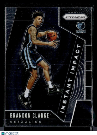 2019-20 PRIZM INSTANT IMPACT BRANDON CLARKE GRIZZLIES