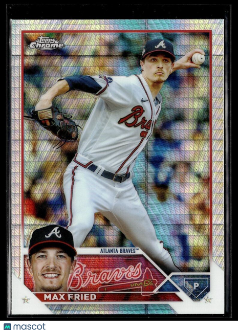 2023 TOPPS CHROME PRISM 65 Max Fried - Atlanta Braves