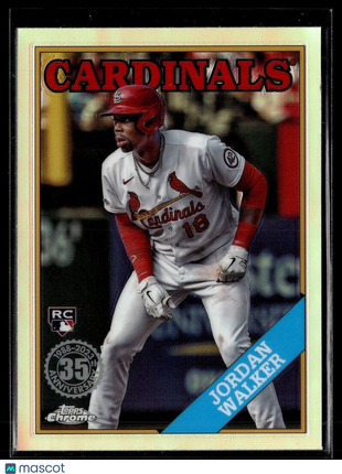 2023 TOPPS CHROME UPDATE 35TH ANNIVERSARY 88CU-18 Jordan Walker Cardinals