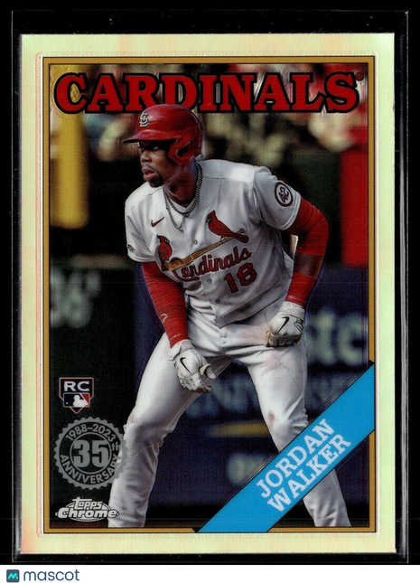 2023 TOPPS CHROME UPDATE 35TH ANNIVERSARY 88CU-18 Jordan Walker Cardinals