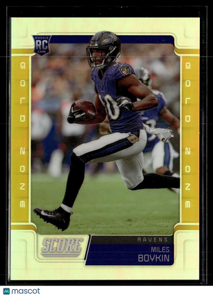 2019 CHRONICLES SCORE PREMIUM GOLD ZONE /50 MILES BOYKIN RAVENS