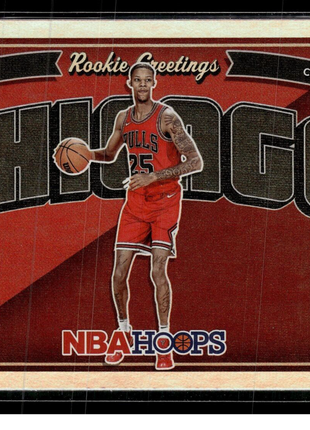 2022-23 NBA HOOPS ROOKIE GREETINGS FOIL 18 Dalen Terry - Chicago Bulls