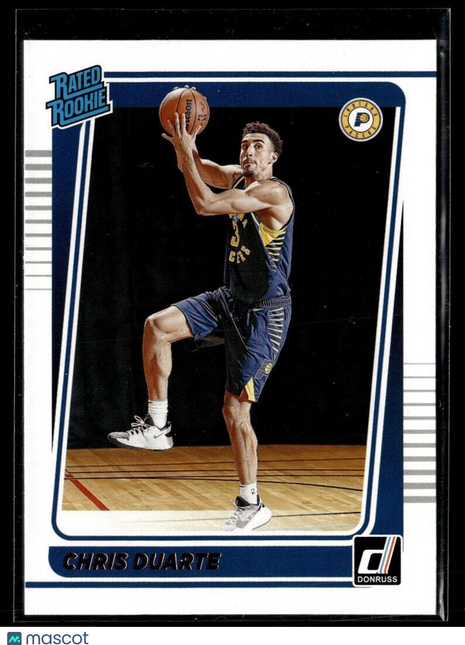 2021-22 DONRUSS RATED ROOKIE CHRIS DUARTE PACERS