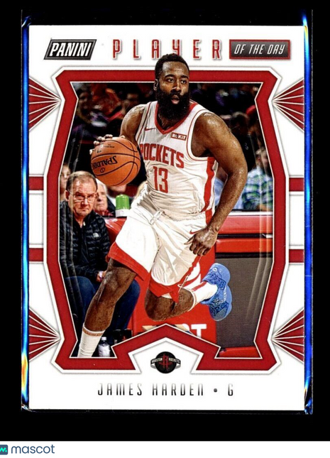 2020-21 PANINI PLAYER OF DAY JAMES HARDEN ROCKETS